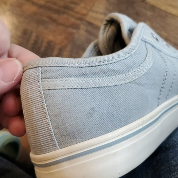 S.Oliver sky blue canvas slip-on sneakers - Picture 6 of 7